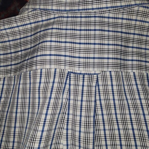 RARE FACONNABLE Albert Goldberg France Mens Dress Button Up Casual Plaid Shirt S - Picture 9 of 16